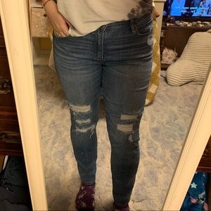 Abercrombie and Fitch ripped jeans
